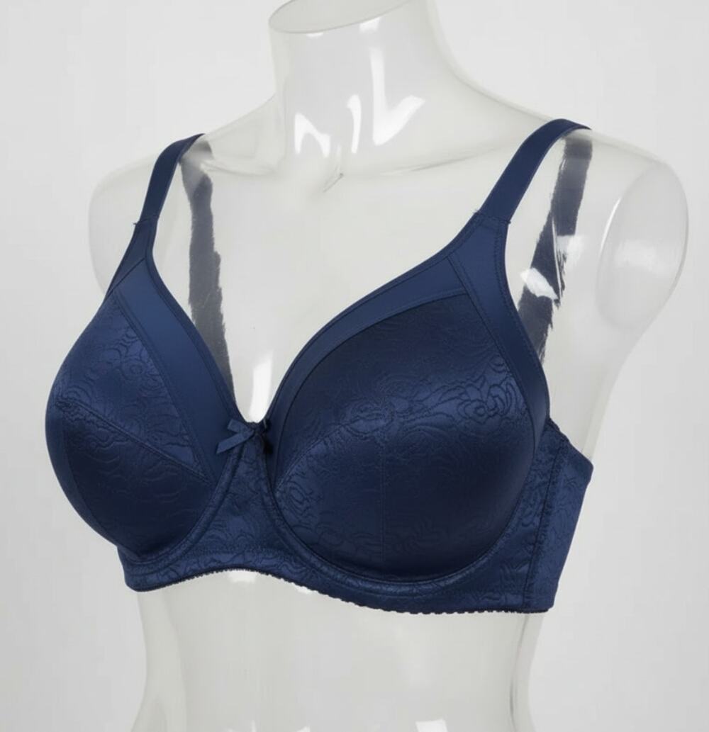BALI COOL COMFORT BRA CLASSIC SUPPORT BACK SMOOTHING SIZE 40C DF3372 NAVY